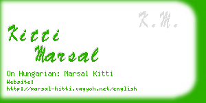 kitti marsal business card